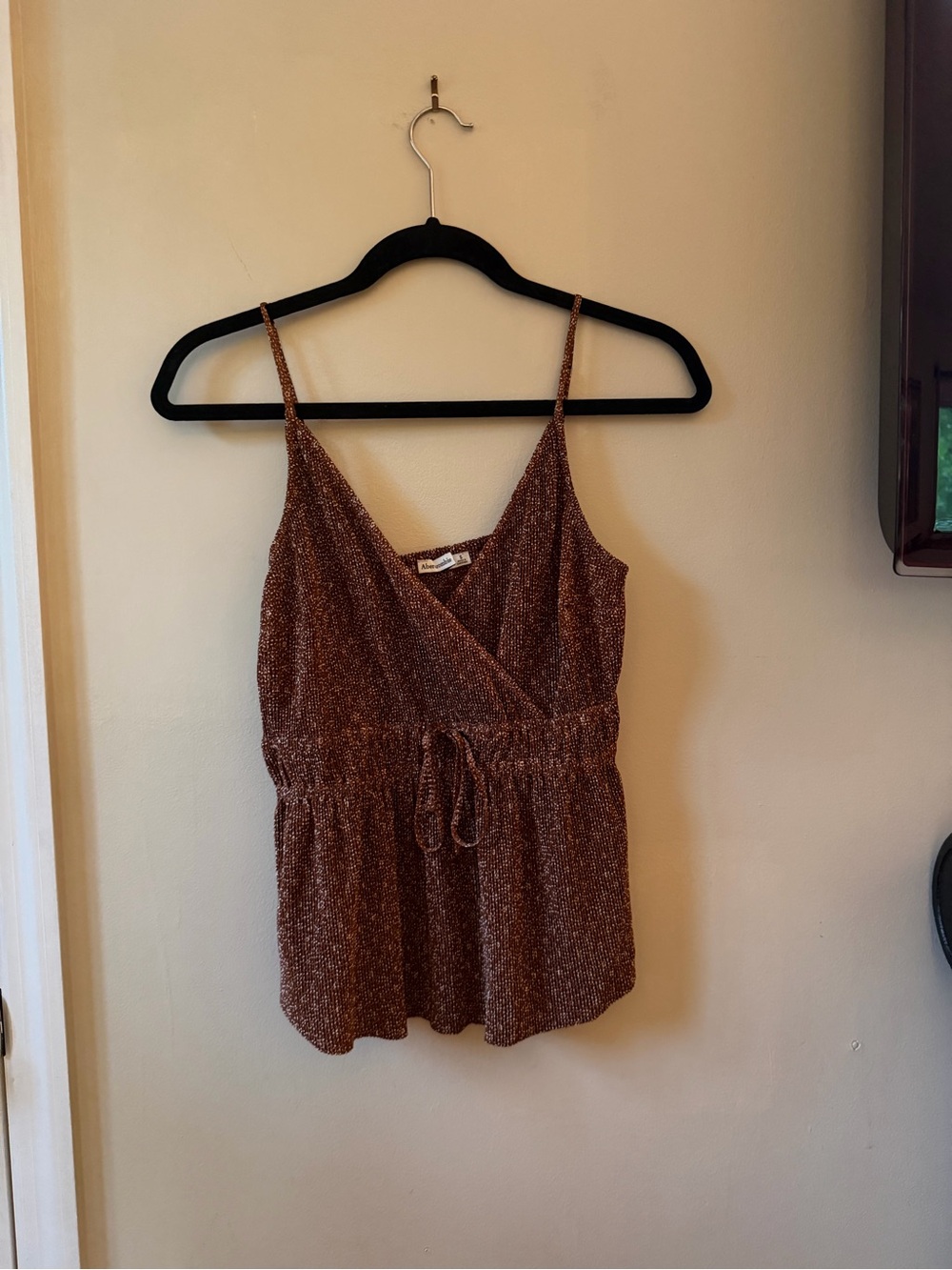 Abercrombie & Fitch Brown Speckled Wrap Camisole size SMALL
